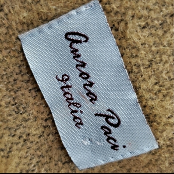 Animal Print Italian Fringe Tan Black Scarf Wrap - Picture 3 of 7